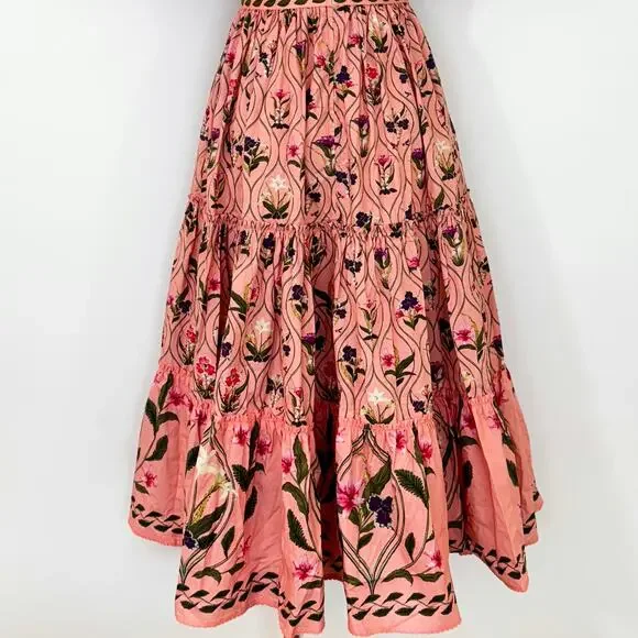 alga pacifico embroidered midi dress Agua by Agua Bendita | The Alga Pacifico embroidered midi dress is a  wonderful day-to-night piece crafted in airy cotton poplin. It features  gorgeous hand